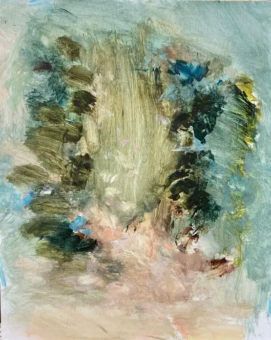 Earthen portal painting by Katy Brown