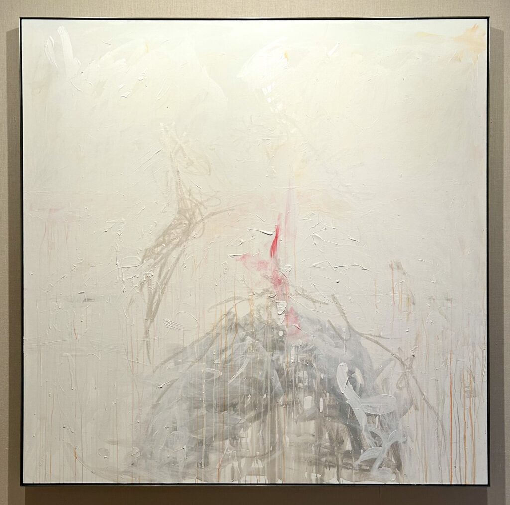 A photograph of Tracey Emin's painting 'A Rose' from 2007