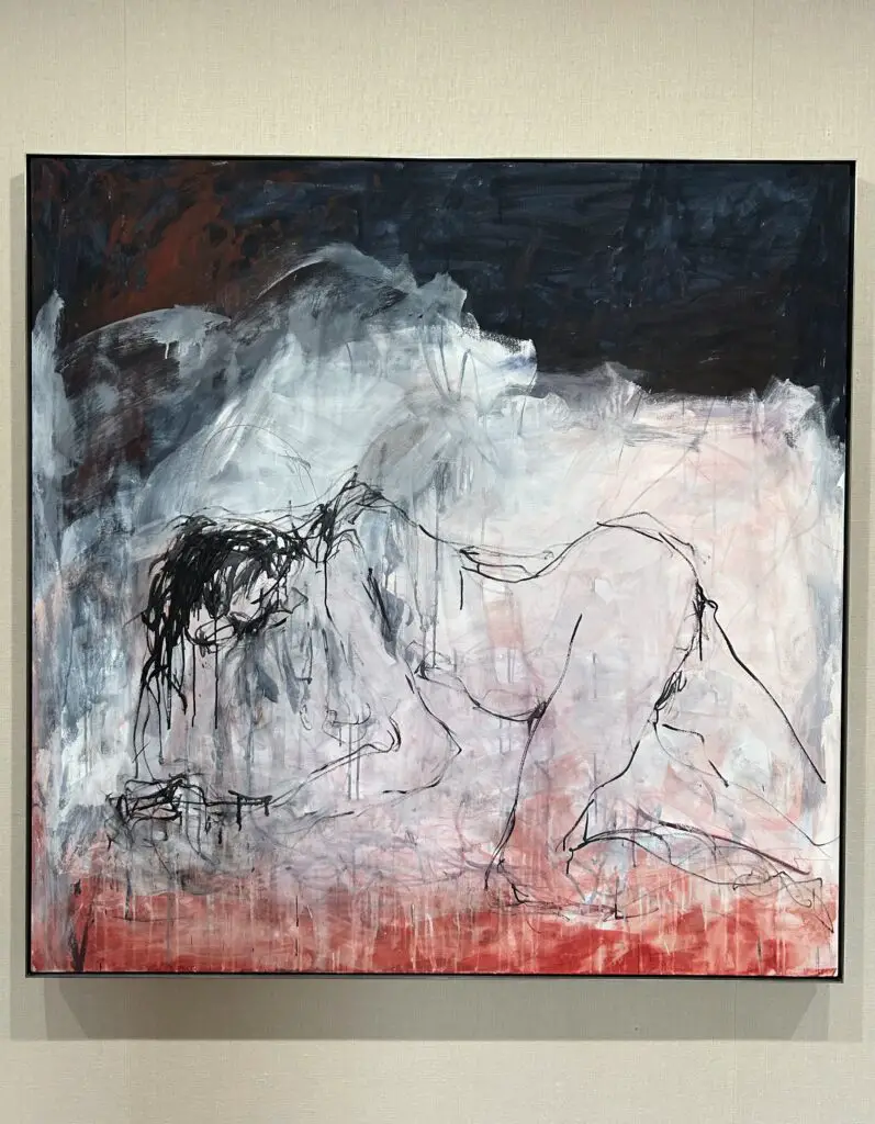 A photo of 'You Kept It Coming' a painting by Tracey Emin